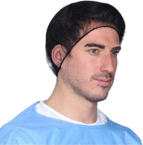 Disposable Hair Nets Food Service Nylon Caps Breathable Honeycomb 24" (100)