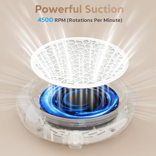 Nail Dust Collector, Compact Nail Dust Collector for Beginner, Vacuum Nail Fan Dust Collector with Reusable Filter for Acrylic Nail Polishing, Salon, Home, Training Classes