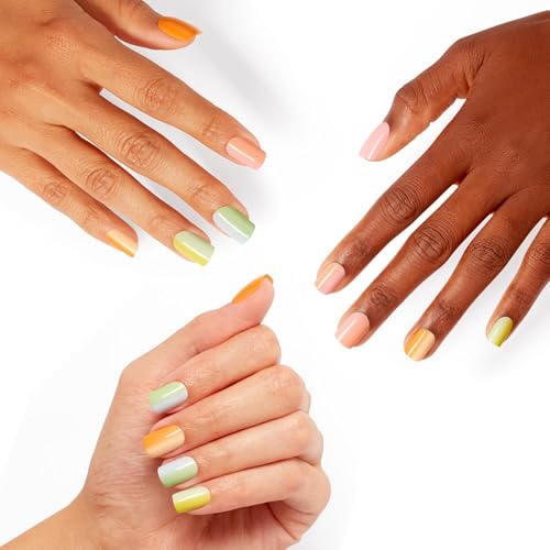 OPI On Point Press On Nails | Square, Squoval, & Almond Shape Nail Art | Short to Long Length | 24 Count With Nail Glue | Instant Press-On Mani | OPI'm Dreaming Collection