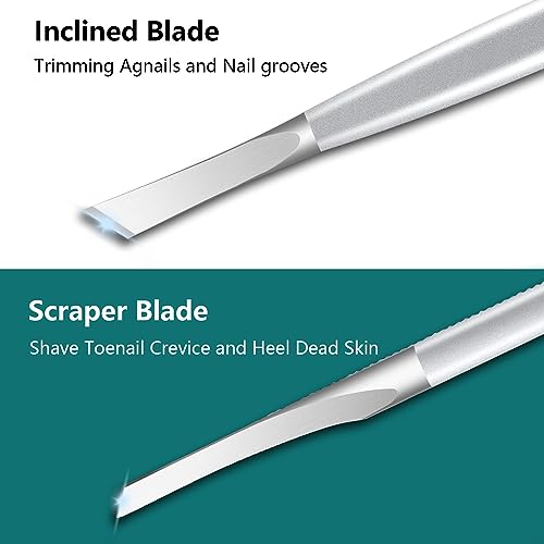 Ingrown Toenail Removal Kit, Pedicure Tools Kit Professional Knife Set Stainless Steel Ingrown Toenail Tool Foot Care Tools Nail Cuticle Remover (7 Pcs Set)
