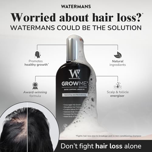 Watermans Hair Growth Shampoo and Conditioner Routine Set for Anti-Thinning Hair, Biotin DHT Blocker Women & Men Color-Safe Shampoo for Hair Loss & Hair Wellness