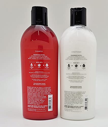 Bath & Body Works - 2 pc Bundle - Japanese Cherry Blossom - Shampoo and Conditioner - 16 FL OZ each