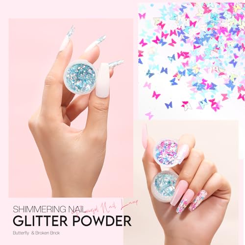 Morovan Poly Gel Nail Kit: Starter Kit 8 Pcs Poly Nail Gel Kit with U V Lamp 48W Complete Poly Gel Kit for Beginners with Everything Professional