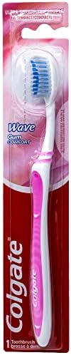 Colgate Wave Gum Comfort Toothbrush, Ultra Soft Compact Head (Colors Vary) - Pack of 6
