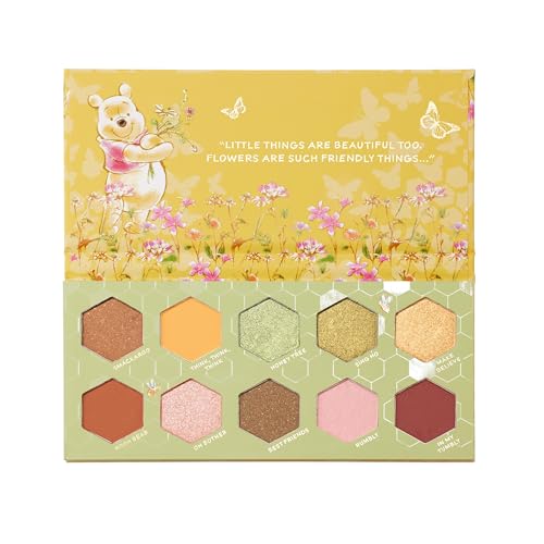 ColourPop x Winnie the Pooh Sweet As Can Bee Eyeshadow Palette - Honey Tone Eye Makeup Palette with Metallic, Matte & Matte Sparkle Finishes - High-Pigment Formula (0.4 oz)