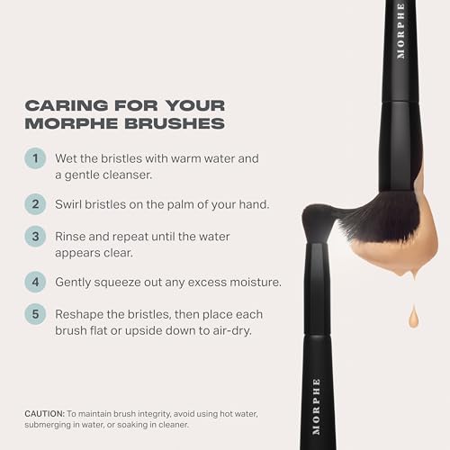Morphe Eye Stunners Brush Set - 6 Piece Eyeshadow Brush Set - Lining, Blending & Angled Eyeshadow Brushes - Made with Natural & Synthetic Bristles and Includes Makeup Brush Case (6 Count)