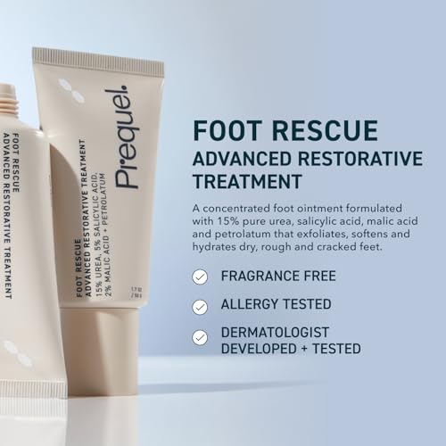 Skin Foot Rescue, Professional Foot Treatment with 15% Urea and Salicylic Acid, Advanced Cream For Dry Cracked Feet, Clinical-Grade Moisturizer - 1.7 fluid ounce (Pack of 1)