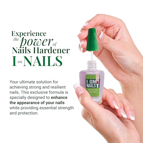 I On Nails: Ultimate Nail Strengthener, Growth & Repair, Clear Polish Hardener, Keratin Treatment for Damaged Nails - Hard as Nails Elixir.