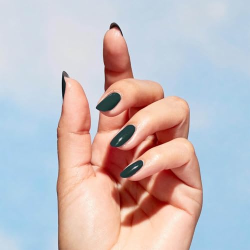 OPI Nature Strong Leaf by Example | Opaque Dark Green Crème Natural Origin Nail Polish | Plant Based, Vegan, Cruelty Free