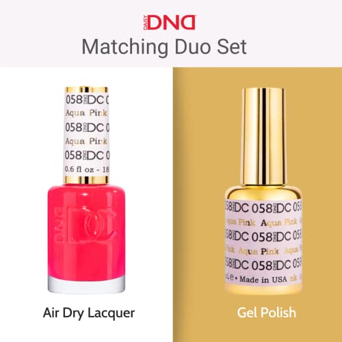 DND Gel Polish Set, White Collection, UV/LED GelPolish and Air Dry Nail Lacquer, Matching Chip-Free Polish Duo, 0.5 Fl Oz Each
