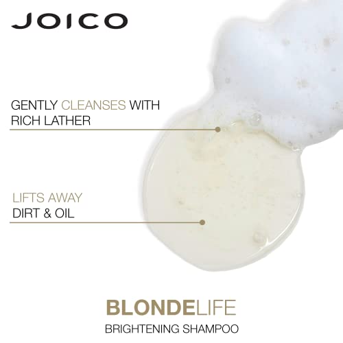 Joico Blonde Life Brightening Shampo & Conditioner | For Blonde Hair | Add Softness & Smoothness | Sulfate Free | Fortified With Monoi & Tamanu Oil