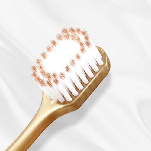 Upgraded Adult Wide Head Soft Hair Manual Gingival Cleaning Toothbrush, Adult Manual Toothbrush Set (6 Pieces Per Box), All-Round Care of Teeth and Gums, Stylish Appearance (1 Set)