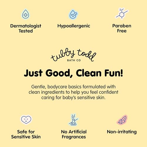 TUBBY TODD Hair Detangler Spray for Kids - Hair Detangling Spray with Baobab & Coconut Oil - Gentle & Moisturizing Kids Hair Detangler Spray - 8.5oz, 2 Pack - Lemon Crème