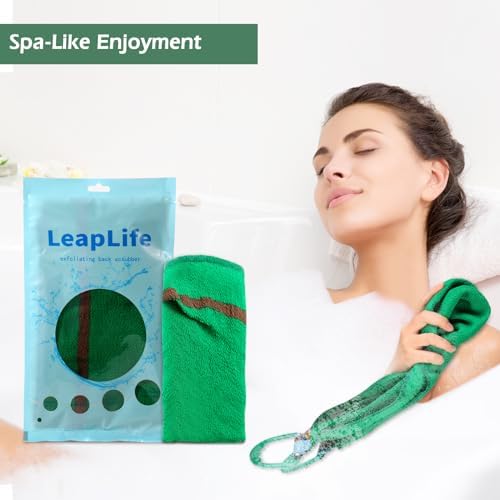 Exfoliating Back Scrubber, Body Back Scrubber Towel for Shower, Bath Wash Scrub Cloth Washcloth Washer for Men Women Exfoliation, Body Scrubbing Brush Exfoliator 500D