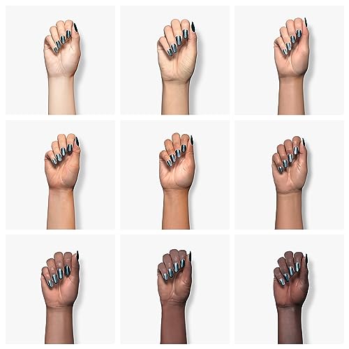 Dazzle Dry Nail Lacquer (Step 3) - Anticipation - An opaque dark slate gray with purple undertones. Full coverage cream. (0.5 fl oz)
