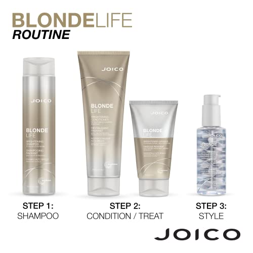 Joico Blonde Life Brightening Shampo & Conditioner | For Blonde Hair | Add Softness & Smoothness | Sulfate Free | Fortified With Monoi & Tamanu Oil