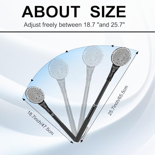 Back Scrubber for Shower,25" Long Handle Shower Brush for Body Exfoliator and Deep Clean,Back Scrubber for Shower for Men,Women and Elderly
