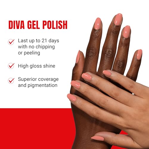 DND Diva Gel Polish Set, First Class Collection, UV/LED GelPolish and Air Dry Nail Lacquer, Matching Chip-Free Polish Duo, 0.5 Fl Oz Each