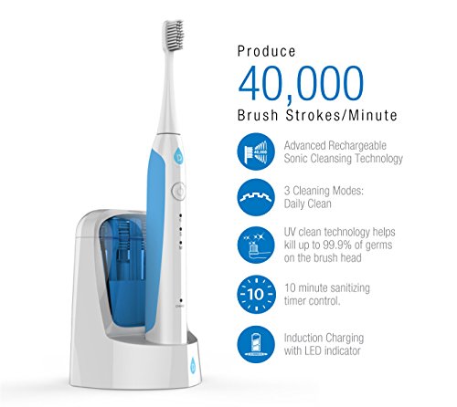 Pursonic S750 Sonic SmartSeries Electronic Power Rechargeable Battery Toothbrush