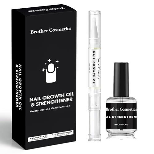 NailGrowthOil Care Kit - Brother Cosmetics Nail Growth Oil,Cuticle Oil and Cuticle Remover, Promotes Nail Growth and Strength