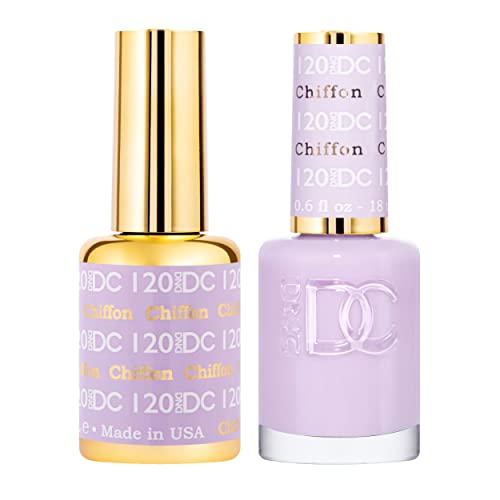 DND DC Gel Polish Set, Purple Collection, UV/LED GelPolish and Air Dry Nail Lacquer, Matching Chip-Free Polish Duo, 0.5 Fl Oz Each