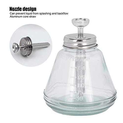 Nail Art Remover 180Ml Press Bottle, Water Dispenser Shoe Shine Gel Pump Type Liquid Empty Polish Refillable Bottle Container Manicure Accessory Liquid Water Dispenser