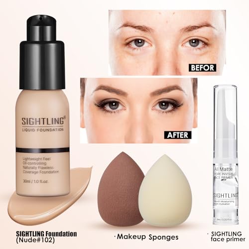 All In One Makeup Kit, Travel Makeup Kit, Makeup Gift Set, Makeup Kit for Women Full Kit, Makeup Bundle Includes Foundation Eyeshadow Palette Lipstick Eyeliner Mascara Contour Stick Cosmetic Brush Set
