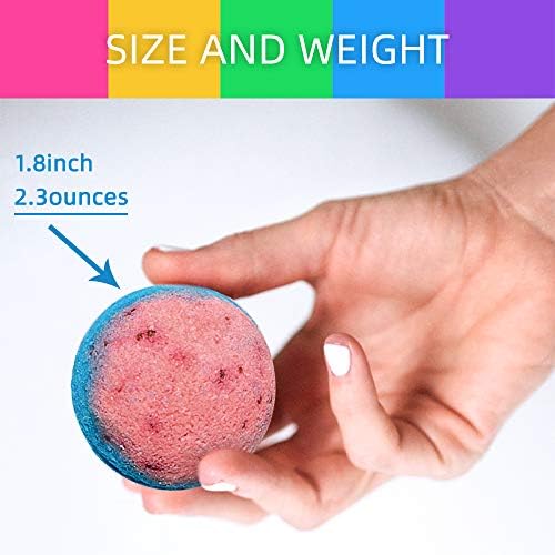 Bath Bombs Gift Set, 50 Handmade Bulk Bath Bombs for Kids, Women, Men, Wonderful Fizz Effect Bath Gift for Valentine's Day, Christmas & Any Anniversaries