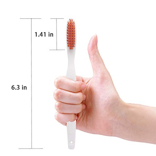 DR PERFECT Extra Hard Toothbrushes Firm Toothbrush for Smoker's Teeth Whitening Pack of 12