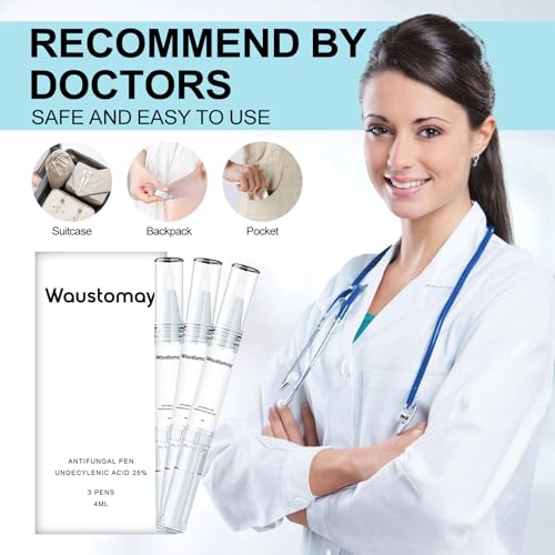 25% Undecylenic Acid, Twist Pen Activator-Suitable for toenails Broken,Discolored & Damaged Nail-3 Pack