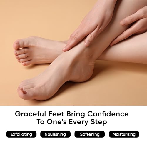 Aloe Vera Foot Peeling Mask, Baby Feet Exfoliating Peel for Dead Skin Removal& Moisturizing Care, Dry Cracked Heels Relief, Softening Rough Feet Spa Socks, 3 Pairs Pack(Unisex)