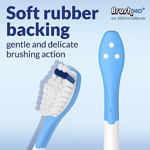 Brushmo Kids Replacement Toothbrush Heads, Compatible with Philips Sonicare for Kids HX6042 Click-on Electric Toothbrush Handles, 8 Standard Heads for Ages 7+, Ultra Soft Dupont Bristles, BM648-White