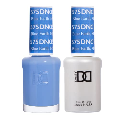 DND Gel Polish Set, Blue Collection, UV/LED GelPolish and Air Dry Nail Lacquer, Matching Chip-Free Polish Duo, 0.5 Fl Oz Each