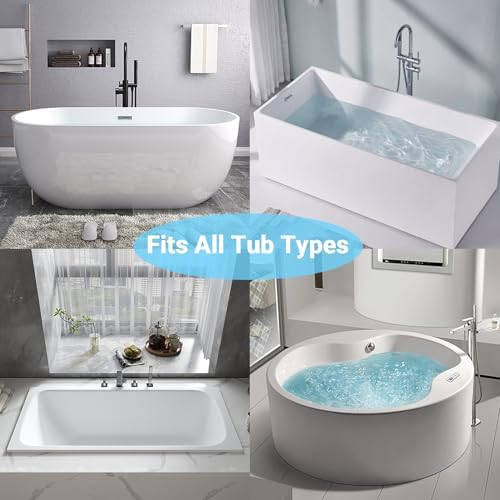 Bath Pillow Luxury Bathtub Pillow - Bath Pillows for Tub Neck and Back Support, Ergonomic Tub Pillow for Bath with 4D Air Mesh + 6 Strong Suction Cups, Great Spa Gifts Bathtub Accessories