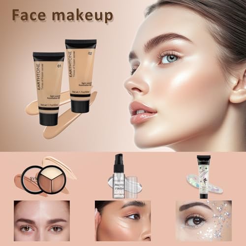 Makeup Kits for Teens Makeup Kit for Women Teenager Full Kit Makeup Set Gift for Teen Girls Eyeshadow Palette Foundation Concealer Makeup Set for Girls