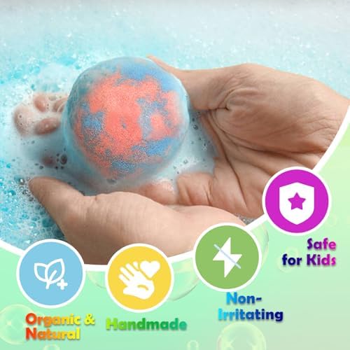 Bath Bombs for Kids with Surprise Inside, 20 Pack Kids Bath Bombs with Puppy Toys Pretend Playset, Safe Handmade Bubble Bath Fizzies Ball Gift Set for Girls Boys Birthday Christmas