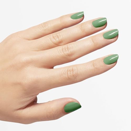 OPI Nail Lacquer Nail Polish | Opaque Light Green Crème Chip Resistant Nail Polish | Vegan, Fast Drying, Streak Free