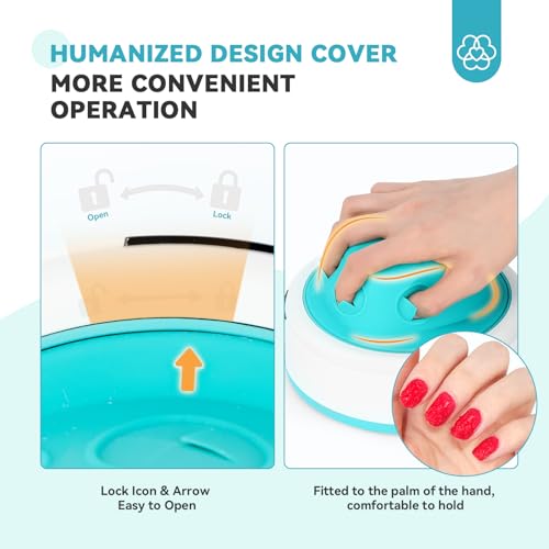 SAVILAND Pro Steam Nail Polish Remover: Nail Soaking Bowl Automatic Heating Gel & Acrylic Removal System for Salon & Home Use
