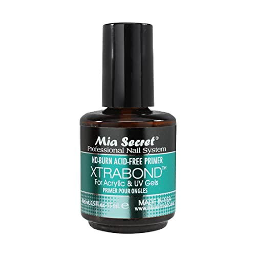 Mia Secret 2PCS No Burn Acid Free Primer Xtra Bond Acrylic Uv Gel 0.5 Fl Oz…