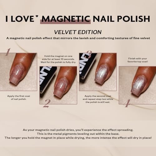 ILNP Teddy - Light Teddy Bear Brown Magnetic Holographic Nail Polish