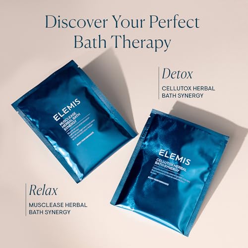 ELEMIS Musclease Herbal Bath Synergy 10 Pack, Muscle Relief Therapy Soak To Ease Tension & Promote Recovery