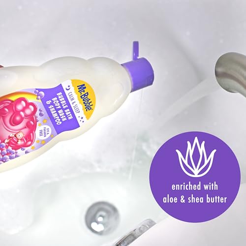 Mr. Bubble Calm and Sleep 3in1 Bubble Bath, Body Wash & Shampoo, 16 oz., Pack of 4
