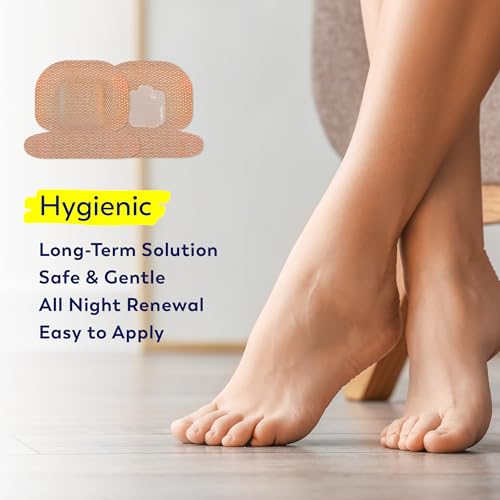 Toenail Fungus Treatment Extra Strength - (Medium) 32 Nighttime Hydrogel Patches for Overnight Toenail Repair - Visible Results in 8 Hours - Fungal Nail Patches for Toenail Fungus Relief
