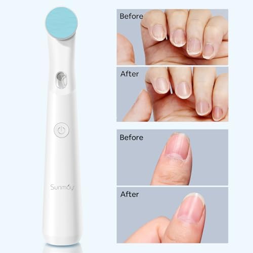 SUNMAY Electric Nail File Set, Rechargeable Nail Files and Buffers for Women Natural Gel Nails Toenails Salon with 4 Filing Discs, Professional Cordless Nail File Machine for Home Nail Pedicure