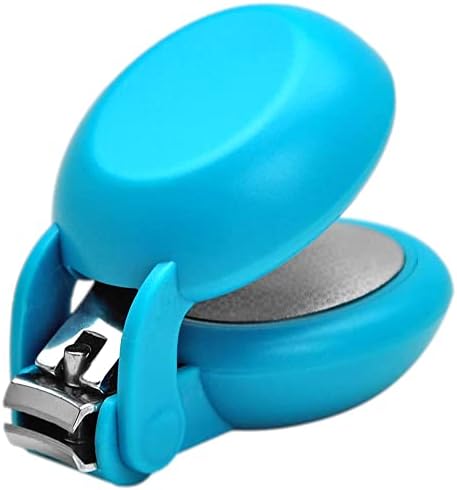 HARAC Special Needs Nail Clippers for Arthritic Hands, Senior and Kids, Adapted Nail Clipper for Fingernail and Thick Toenail, Made in Japan (Blue)