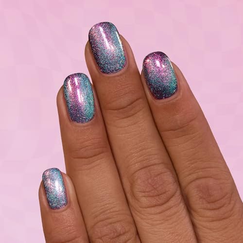 ILNP Flip Side - Pink to Blue Magnetic Shimmer Nail Polish - Vegan, Cruelty Free, Non Toxic