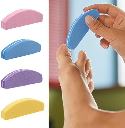 80 Count Mini Nail Buffers Kit, 100/180 Grit Buffing Blocks Small Nail Files for Acrylic and Natural Nails