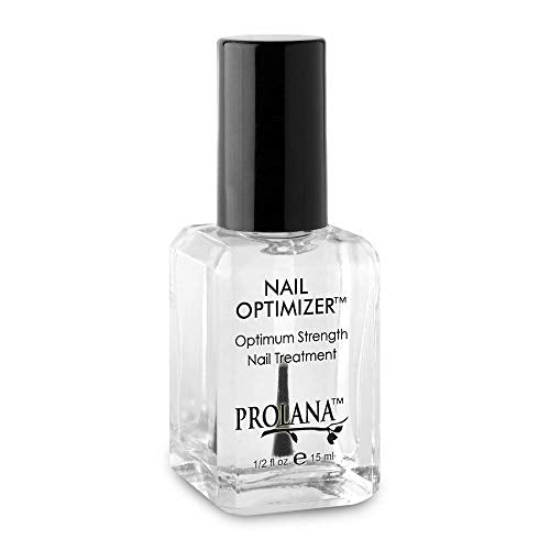Nail Optimizer, Extra Strong Strengthener Base Coat for Weak and Damaged Nails, Nail Growth & Prevents Nails from Peeling, Stops Slipts, Chips & Strengthens, 0.5 oz