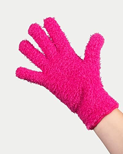 FRAMAR Bleach Blender Microfiber Gloves For Hair Dye – Hair Color Gloves, Microfiber Mitt For Cleaning, Hairstylist Essentials, Hair Salon Supplies, Extra Absorbent On Bleach – 2 Pack