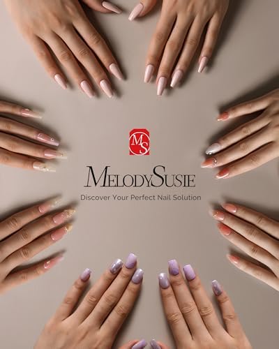MelodySusie Cordless UV Nail Lamp with 3 Timers & Smart Sensor, P-Plus30G Rechargeable UV Light Cures All Gels, Especially Builder, Hard, Extension, Acrylic & Chrome Gel Polishes Pink